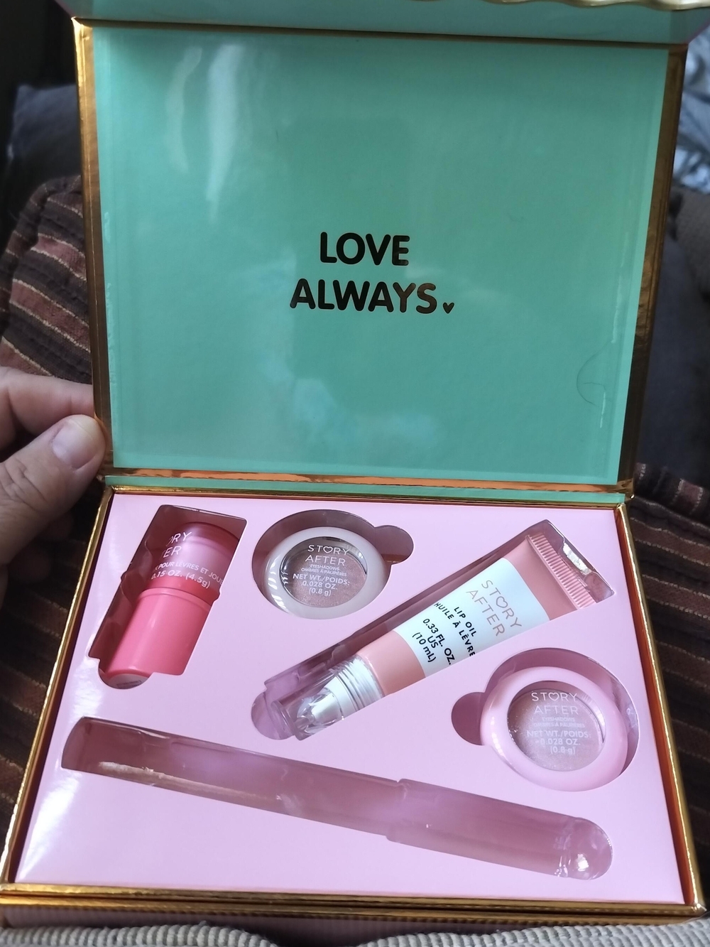 Collection Cafe Four Piece Makeup Pink Lip & Cheek Set By Story After